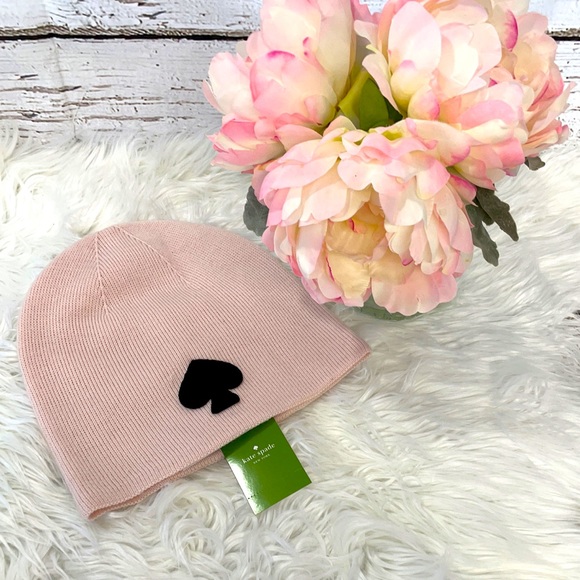 kate spade Accessories - Kate Spade ♠️ Knit Hat in Pale Pink NWT